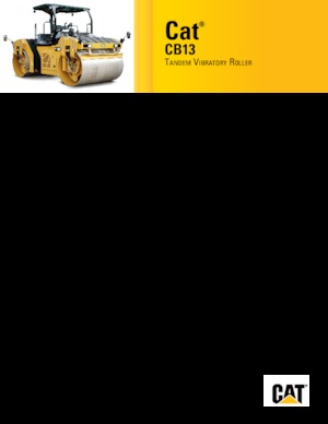 टैंडम वाइब्रेशन रोलर Caterpillar CB13