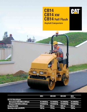 टैंडम वाइब्रेशन रोलर Caterpillar CB14 XW