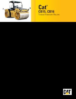टैंडम वाइब्रेशन रोलर Caterpillar CB16