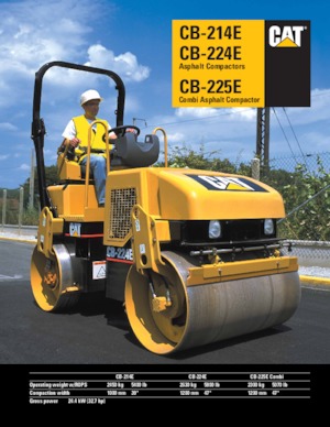 टैंडम वाइब्रेशन रोलर Caterpillar CB214E