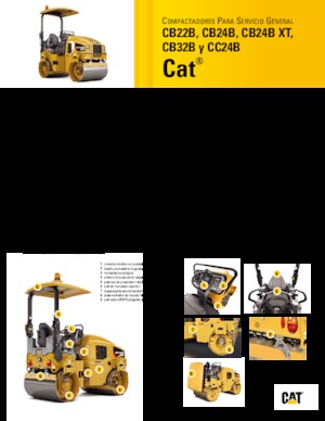 टैंडम वाइब्रेशन रोलर Caterpillar CB24B