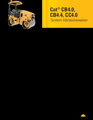 टैंडम वाइब्रेशन रोलर Caterpillar CC4.0