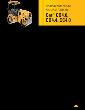 टैंडम वाइब्रेशन रोलर Caterpillar CC4.0