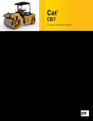 टैंडम वाइब्रेशन रोलर Caterpillar CB7