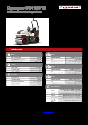 टैंडम वाइब्रेशन रोलर Dynapac CC 1100 VI 