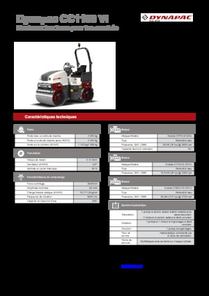 टैंडम वाइब्रेशन रोलर Dynapac CC 1100 VI 