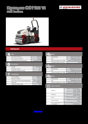 टैंडम वाइब्रेशन रोलर Dynapac CC 1100 VI 