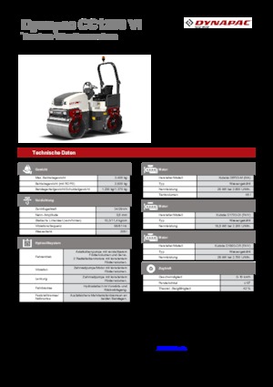 टैंडम वाइब्रेशन रोलर Dynapac CC 1200 VI 