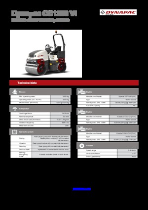 टैंडम वाइब्रेशन रोलर Dynapac CC 1200 VI 