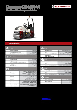 टैंडम वाइब्रेशन रोलर Dynapac CC 1200 VI 