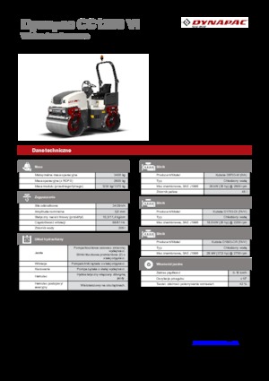टैंडम वाइब्रेशन रोलर Dynapac CC 1200 VI 