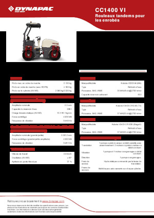 टैंडम वाइब्रेशन रोलर Dynapac CC 1400 VI 