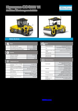 टैंडम वाइब्रेशन रोलर Dynapac CC 4000 VI 