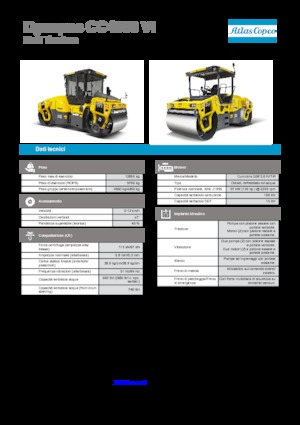 टैंडम वाइब्रेशन रोलर Dynapac CC 4000 VI 