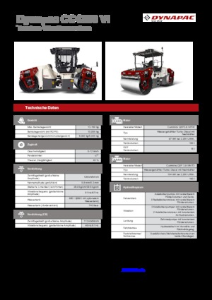 टैंडम वाइब्रेशन रोलर Dynapac CC 4200 VI 