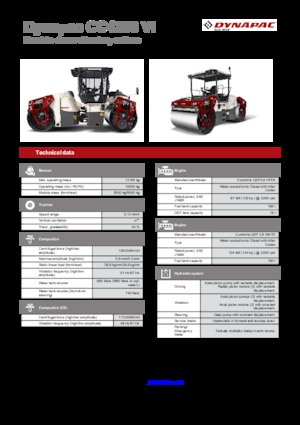टैंडम वाइब्रेशन रोलर Dynapac CC 4200 VI 