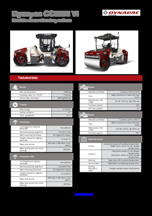 टैंडम वाइब्रेशन रोलर Dynapac CC 5200 VI 
