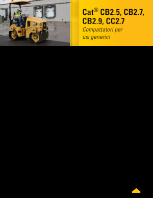 टैंडम वाइब्रेशन रोलर Caterpillar CC2.7