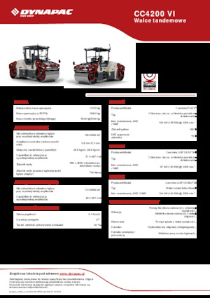 टैंडम वाइब्रेशन रोलर Dynapac CC4200 VI