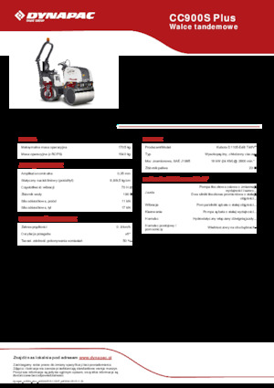 टैंडम वाइब्रेशन रोलर Dynapac CC900S Plus