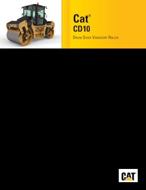 टैंडम वाइब्रेशन रोलर Caterpillar CD10