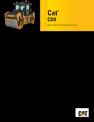 टैंडम वाइब्रेशन रोलर Caterpillar CD8