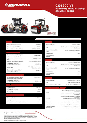 टैंडम वाइब्रेशन रोलर Dynapac CO 4200 VI 