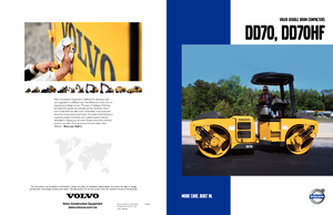 टैंडम वाइब्रेशन रोलर Volvo DD70