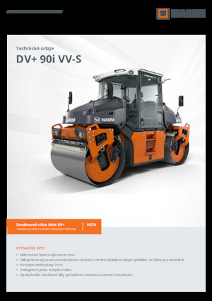 टैंडम वाइब्रेशन रोलर Hamm DV+ 90i VV-S
