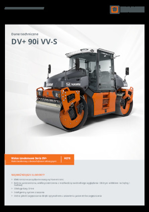 टैंडम वाइब्रेशन रोलर Hamm DV+ 90i VV-S