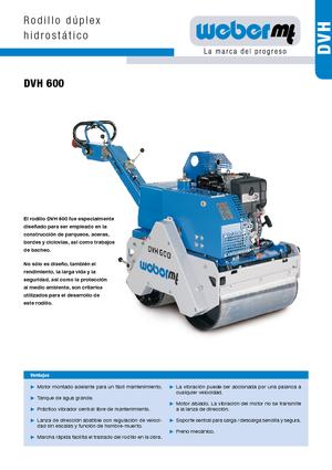 टैंडम वाइब्रेशन रोलर weber mt DVH 600