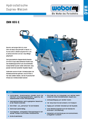 टैंडम वाइब्रेशन रोलर weber mt DVH 655 E