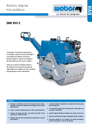 टैंडम वाइब्रेशन रोलर weber mt DVH 655 E