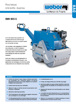टैंडम वाइब्रेशन रोलर weber mt DVH 655 E