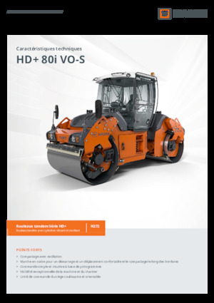टैंडम वाइब्रेशन रोलर Hamm HD+ 80i VO-S