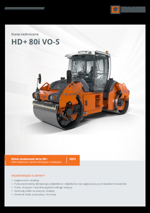 टैंडम वाइब्रेशन रोलर Hamm HD+ 80i VO-S