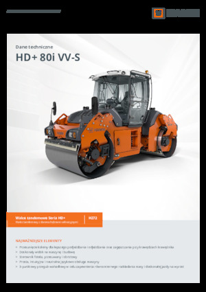 टैंडम वाइब्रेशन रोलर Hamm HD+ 80i VV-S