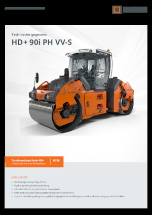 टैंडम वाइब्रेशन रोलर Hamm HD+ 90i PH VV-S