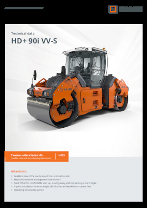 टैंडम वाइब्रेशन रोलर Hamm HD+ 90i VV-S