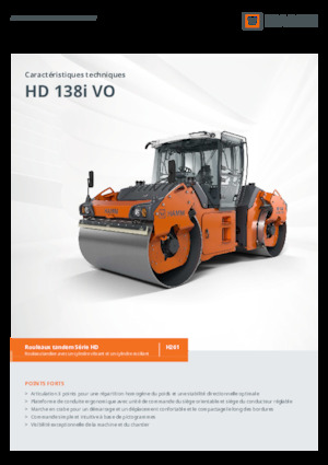 टैंडम वाइब्रेशन रोलर Hamm HD 138i VO