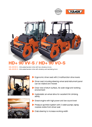 कॉम्बिनेशन रोलर Hamm HD+90 VV-S