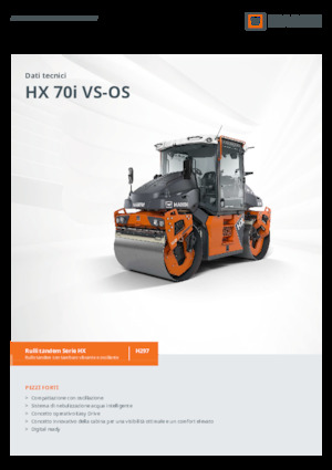 टैंडम वाइब्रेशन रोलर Hamm HX 70i VS-OS
