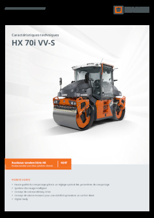 टैंडम वाइब्रेशन रोलर Hamm HX 70i VV-S
