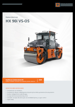टैंडम वाइब्रेशन रोलर Hamm HX 90i VS-OS