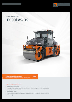 टैंडम वाइब्रेशन रोलर Hamm HX 90i VS-OS