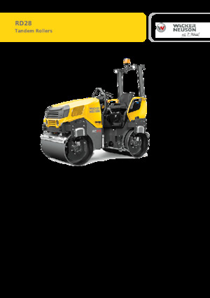 टैंडम वाइब्रेशन रोलर Wacker Neuson RD28-120