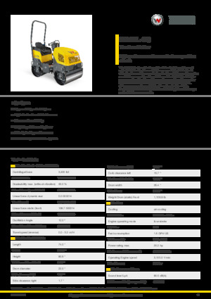 टैंडम वाइब्रेशन रोलर Wacker Neuson RD12L-90
