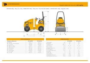 टैंडम वाइब्रेशन रोलर JCB-Vibromax VMT160-80TSC