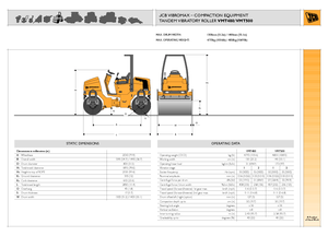टैंडम वाइब्रेशन रोलर JCB-Vibromax VMT 500