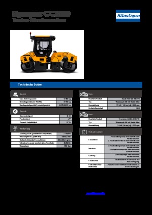टैंडम वाइब्रेशन रोलर Dynapac CC 3200 